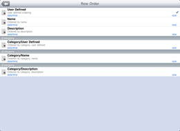 Row order